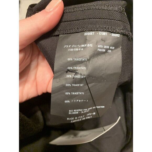 Prada Authentic Solid Black Tank Round Neck A Line Dress IT 40 US 4 Small - Picture 7 of 8